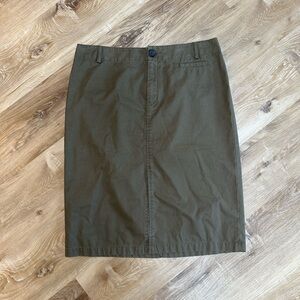 Banana Republic Olive Pencil Skirt
